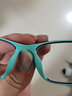 帕斯贝奇儿童硅胶眼镜框男女小学生超轻近视眼镜架有度数配远视散光防蓝光 大码16875黑绿（适合10-13岁） 单镜架 实拍图