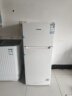 奥马(Homa) 125升 双门省电小冰箱 小型电冰箱家用 出租房宿舍冷藏双开门两门二门 白色 BCD-125H 实拍图