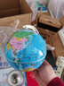14cm学生地理学习地球仪 教材同步 中文政区地形版 办公用品 教学研究摆件 教学用品 实拍图