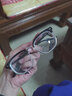 景律诗男女同款痞帅半框近视眼镜可配有度数镜片平光防蓝光眼睛斯文男潮 黑银 1.56非球/左右600度 实拍图