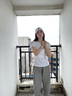 安踏（ANTA）零压速干T丨跑步T恤女士夏季羽毛球健身透气短袖训练运动上衣 【轻风T-插肩显瘦】雪花白 -4 L /女170 实拍图