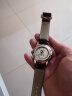 宝灿 真皮手表带适用于天梭1853浪琴表带男女表链针扣配件通用于dw美度欧米茄阿玛尼CK罗西尼卡西欧 银色针扣-棕色棕线 20mm 晒单实拍图