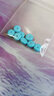 绿松石隔片 天然绿松石垫片隔珠原矿隔片配饰 金刚手串文玩菩提配件 高瓷蓝8MM隔片8片/组 实拍图