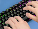 现代（HYUNDAI）键鼠套装 有线键盘鼠标套装 游戏键鼠套装 104键混光键盘 电脑键盘 黑色 KM30 实拍图