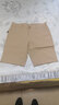 公牛四分裤男士夏季休闲宽松大码纯棉弹力薄款余文乐同款休闲5分短裤 卡其 32 实拍图