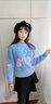 北极绒女童毛衣儿童装女2025秋冬洋气10岁女孩加绒加厚针织衫中大童线衣 星月（蓝色加绒） 150 cm 实拍图