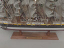 Snnei木质仿真帆船模型摆件 办公室电视柜装饰品 一帆风顺手工艺船 《普鲁士号》50cm 晒单实拍图