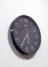 天王星（Telesonic）挂钟12英寸日式简约挂钟家用客厅时钟装饰石英钟卧室时钟表 Q0731-2紫色30.5厘米 实拍图