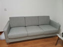 8H 沙发 沙发独立袋装弹簧布艺沙发B1 可拆洗办公客厅小户型日式 拂晓灰（浅灰） 三人 实拍图