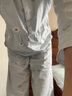 草景家孕妇睡衣夏季薄款纯棉月子服宽松大码产后夏天吸汗透气哺乳衣套装 955蓝色 L  (建议体重90-120斤左右) 实拍图