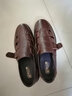 老人头凉鞋男真皮洞洞鞋男皮鞋中老年人夏季皮凉鞋子头层牛皮休闲皮鞋男 棕色 42 【皮鞋尺码，可咨询客服】 实拍图