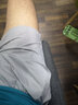 续点短裤男夏季三分裤速干跑步运动健身休闲男透气薄款外穿马拉松超短 杏灰色 3XL 码（160-168斤左右） 实拍图