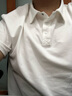 我的速度polo衫男夏季薄款翻领纯色简约休闲保罗上衣服男商务百搭男士短袖 白色 XL 实拍图