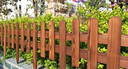 斗途园艺 户外实木栅栏护栏装饰花园围栏室外庭院栏栅防腐木小篱笆花坛隔断 100*80*110*板厚13碳色 实拍图