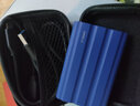 三星（SAMSUNG）T7/T7shield/T9/移动固态硬盘type-c接口NVMe加密移动ssd游戏机大容量外置存储15手机外录直连安卓 T7 Shield魔力蓝|防水柔性外壳 2T 实拍图