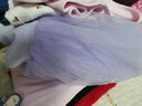 铁箭（TIEJIAN）舞蹈服女童秋冬练功形体服儿童连体蓬蓬裙芭蕾舞演出培训班跳舞裙 粉红色短袖 140 实拍图