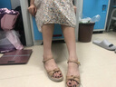 Mac Jabags超软牛筋底牛皮凉鞋女2025夏季新款时尚一字带防滑平底鞋真软皮 杏色 36 晒单实拍图