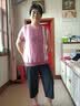 俞兆林（YUZHAOLIN）母亲节妈妈夏装套装中老年女装时尚休闲老人针织衫上衣半袖两件套 皮粉（单上衣） 2XL （100-120斤） 实拍图