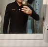 啄木鸟长袖T恤男春秋款翻领纯色男士衣服男装春装体恤打底衫 T102藏青常规 2XL /180 实拍图