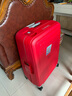 新秀丽（Samsonite）欧洲进口时尚纯色卡扣拉杆箱男女旅行行李箱10U 红色28英寸 现货速达 实拍图