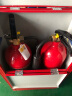 星浙安 灭火器箱 5*2 加厚款  消防灭火器箱 可放置5公斤干粉灭火器/MT3灭火器 两具 消防器材(空箱) 红色 实拍图