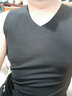 富梅瑞2件装保暖背心男内衣无痕加德绒修身大码贴身马甲无袖坎肩打底衫 黑色深灰 XXXL 实拍图