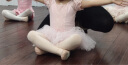 三沙（Sansha）儿童短袖芭蕾舞蹈服TUTU裙网纱练功裙泡泡袖演出服68AG0010粉M 实拍图