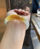 行芳 玉手镯黄翡玉镯冰种平安镯老坑翡翠处理飘鸡油黄色送礼饰品 内径59-60mm 实拍图