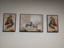 轩棠树 客厅装饰画新中式沙发背景墙壁画现代简约三联画轻奢餐厅墙画靠山招财风水书房晶瓷挂画 锦绣山河 小组合（左右40*60中60*80）布艺画 实拍图