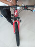 LAUXJACK 山地自行车成人一体轮单车变速公路车男女式学生青少年越野赛车 旗舰-辐条轮-红色 24英寸 21速 实拍图