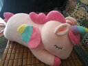 佩佩龙 可爱独角兽公仔抱枕毛绒玩具玩偶布娃娃女孩儿童生日礼物送女友 粉红色 50厘米 实拍图