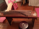 敦煌牌敦煌古筝694L红木系列贝雕演奏考级初学古筝乐器上海民族乐器一厂 694L荷花图案 (全套配件) 实拍图