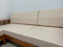 丹姆菲尊享实木高密度海绵垫定做加硬红木沙发坐垫靠背订做加厚椅垫飘窗垫 高密度海绵 3cm厚/平方(海棉)定制 实拍图