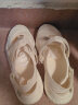 斐乐（FILA）FUSION斐乐玛丽珍凉鞋女鞋新款凉拖魔术贴海螺沙滩鞋 古白色/燕麦色-AO 38 实拍图