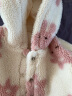巴拉巴拉宝宝外套男童衣服女童冬装颗粒绒童装加厚棉服洋气潮时尚 白红色调00416 80cm 实拍图
