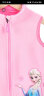 迪士尼艾莎女童马甲秋冬儿童背心春秋外穿爱莎公主宝宝摇粒绒马夹 JXAM3002D粉色 120  实拍图