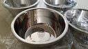 美家厨帮 304不锈钢盆筛套装 洗菜篮打蛋和面淘米沥水盆子汤盆调料沙拉盆 四件套（22/24/26cm实盆+26漏盆 实拍图