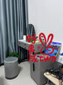 度曼尼 [包安装]全实木柜体梳妆台卧室化妆台桌轻奢岩板面主卧现代简约 全实木岩板+灰黑100桌+柜+镜+黑灰圆凳 整装 实拍图