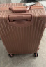 NAUTICA铝框行李箱万向轮拉杆箱女26英寸大容量旅行箱学生玫瑰金密码箱 实拍图