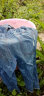 好莉娅童装女童套装夏装儿童中大童时尚休闲运动短袖T恤牛仔裤女孩衣服 冰棒两件套 白色 130码(建议身高125左右) 实拍图