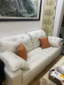 和谐都匠奶油风客厅北欧轻奢小户型直排科技布现代简约艺大象耳朵云朵沙发 三人位2.2M 科技布（羽绒+蜂窝海棉） 实拍图