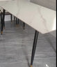 京释（JINGSHI）餐桌 岩板餐桌椅组合意式轻奢现代简约家用饭桌餐厅家具 羊脂白玉亮光【蝴蝶椅】 130cm *70*75cm单餐桌 实拍图