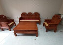 梨舍 红木家具非洲花梨（学名：刺猬紫檀）沙发 实木沙发 如意象头沙发 中式客厅家具 象头沙发113六件套 实拍图