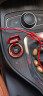 迪加伦 汽车一键启动按钮装饰贴点火开关保护盖超跑兰博基尼同款车内启动按键改装个性装饰盖 第二代-金属红 实拍图