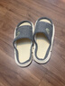 洁丽雅亚麻拖鞋女夏季室内家居家用防滑透气四季情侣日式棉麻布拖鞋男夏 藏青 40-41 (适合39-40码) 实拍图