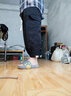 主意范（ZHUYIFAN）肥佬胖大码男装240斤工装裤子男春秋冬款束脚阔腿垂感宽松休闲裤 黑色 2XL 150-170斤 实拍图