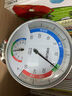 得力（deli）温度计家用室内高精度台挂两用婴儿房气温室温干温湿度计表 金属款【台挂大号】直径126mm 实拍图