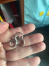 榛橙 S999足银素圈耳环女高级感简约耳圈ins风睡觉免摘情侣款耳钉新款养耳洞时尚耳扣 【通体999银】8mm耳圈1对（仅适合耳骨） 银色 实拍图