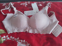 纤诗柔无钢圈内衣女小胸平胸特厚5cm馒头杯上托聚拢调整型厚款夏季文胸 粉红色 80A 实拍图
