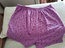 恒源祥内裤女士纯棉内裤中老年人加肥加大码高腰宽松妈妈奶奶平角短裤 碎花 粉色粉色浅紫浅紫 3XL (185) (170-200斤) 实拍图